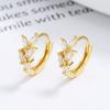 Pendientes de hoja de plata de ley 925 para mujer, verano 2022, nueva moda, sencillos, frescos, con hebilla para la oreja, personalidad, elegantes joyas para las orejas.