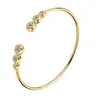 Pulseira de aço titânio zircônia mão feminina moda alta qualidade design sentir tubo oco joia atacado joia de mão moda
