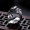 Anillo de Calavera de Plata Tailandesa para Hombre Pirata Fantasma Personalidad Hip Hop Calle Exagerado Inmarcesible Anillo de Hombre Anillo Individual