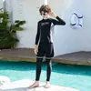 Traje de Buceo para Niños de Manga Larga y Pierna Larga Protección Solar Niños Medianos y Grandes Protección Solar Entrenamiento Deportivo Traje de Surf para Niños Ropa de Baño Juvenil