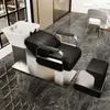 Venta Directa de Fábrica Cama de Champú Cerámica para Barbería Cama de Enjuague Semi-reclinable Cama para Salón de Peluquería Cama de Champú Estilo Celebridad de Internet