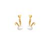 Pendientes de perlas geométricas con diseño de nicho, personalizados, combinables, modernos, elegantes y frescos.