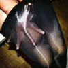 Meia-calça Fina Brilhante com Efeito Oleoso para o Verão, Resistente a Puxões, Antiderrapante, Meias com Fio de Aço para Mulheres, Meia-calça com Efeito Oleoso