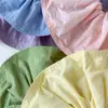 Goma de pelo prensada de color crema, versión grande y ancha, nueva, para mujeres con cabello grueso, accesorio para el pelo tipo scrunchie con volantes