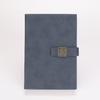 Cuaderno Retro con Rejilla de Ventana con Logo Imprimible Cuaderno de Negocios de Cuero Suministros de Oficina Juego de Actas de Reunión