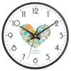 Reloj de Pared Silencioso Estilo Europeo Platino para Sala de Estar, Dormitorio, Oficina; Reloj de Pared Simple y Elegante; Reloj Moderno Creativo de Cuarzo