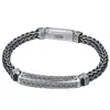 Pulsera Diseño Retro Nicho Quilla Patrón Ping An Tejida para Hombre Moderna Cadena para Hombre y Mujer Nueva Directo de Fábrica