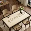 2026 Novo Estilo Estilo Simples Jogo Americano para Mesa de Jantar, Toalha de Mesa Impermeável e à Prova de Óleo, Sem Lavar, Jogo Americano para Mesa de Centro com Isolamento Térmico e Anti-Queimaduras, Protetor de Mesa