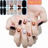 Calcomanías para Uñas de Venta Caliente Transfronterizas Festivas Halloween Pegatinas Completas Pegatinas de Arte para Uñas 14 Pegatinas Serie Ymy