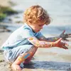 UU024 Peixe Tropical Mundo Subaquático Adesivo de Tatuagem Festa Desenho Animado Adesivo de Tatuagem Descartável para Festa