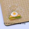 Deliciosos Macarrões Fritos Comida Tema Desenho Animado DIY Acessórios Cola Creme Resina Pequenas Peças Joias Furo Fivela de Sapato Kit de Material