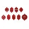 Colgante de Letra Roja Festiva Serie de Colgantes Llavero DIY Pendientes Accesorios para el Cabello Pulsera Collar Accesorios de Joyería