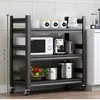 Prateleira com rodas estante de cozinha armário de armazenamento doméstico multicamadas para sala de estar, sala de jantar, quarto, estante de armazenamento de piso