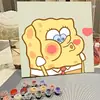 Pintura acrílica dibujos animados infantiles hecho a mano diy pintura al óleo digital pintura al óleo al por mayor verano graffiti decoración para colorear pintura para colgar