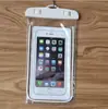Bolsa luminosa para teléfono móvil de deportes al aire libre, transparente sellada, funda impermeable para teléfono móvil de playa y natación, bolsa impermeable luminosa para teléfono móvil