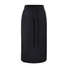 Falda midi estilo americano, corte relajado en A para mujer, nueva colección de otoño 2026, con cordón y cintura alta, diseñada para acentuar las caderas