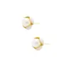 Pendientes de Perla Estilo Francés Vintage Aguja de Plata, Sensación de Nicho de Alta Gama, Atmósfera Suave, Pendientes Delicados, Versátiles para el Viaje Diario