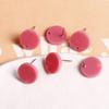 Estilo coreano estilo dulce colorido acrílico piercing pasador redondo para oreja pendientes diy tachuelas para orejas accesorios de joyería venta al por mayor