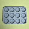 Fornecimento direto da fábrica de silicone copo redondo 12 placa uniforme 12 molde de silicone molde molde de bolo pode estar no forno