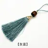 Abanico Colgante de Borla de Jade Sintético Colgante Vertical Decoración Antigua Encaje para Cortina Accesorios Estilo Tradicional Borla de Poliéster