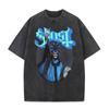 Camiseta Banda Ghost Arte Meme Engraçada Rato Pai Vintage Lavado