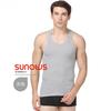 Novos fabricantes colete masculino esportes alongamento fitness mangas respiráveis ombro estreito algodão I-word colete de exercício atacado