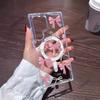 Case Transparente Magnético Popular com Laço Transfronteiriço para Galaxy S22/S23 Case de Celular em Acrílico S25 Atacado Personalização