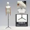 Tienda de ropa accesorios para maniquíes ropa de mujer ventana maniquí de medio cuerpo perchero muñeca falsa maniquí de vestido de novia soporte de exhibición