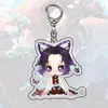 Llavero Acrílico de Demon Slayer, Nichirin, Nezuko, Colgante Acrílico de Giyu, Accesorios Periféricos de Anime