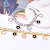 2025 Nuevo Pulsera Redonda Fritillaria Blanco y Negro con Números Romanos Pulsera de Doble Capa de Acero de Titanio para Mujer Casual y Más Fácil de Combinar Venta al por Mayor