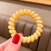Ligas para el cabello tipo cable de teléfono de colores para niñas dulces, Bandas para el cabello simples sin marca, Accesorios para el cabello de estilo dulce