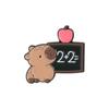 Broche Fofo Estilo Capivara de Desenho Animado Acessórios Produto Novo Transfronteiriço Assunto Matemática Série Biológica Distintivo de Capivara