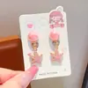 Estilo océano cola de sirena concha estrella de mar aretes para niños sin perforación orejas niñas colgante de perla a prueba de dolor lindos aretes