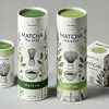 Batidor de té matcha lata de papel OEM, juego de batidores de té marca blanca tubo de papel caja de regalo, procesamiento de juego de té para ceremonia del té personalizado