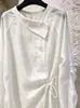 Camisa lisa para mujer única y súper elegante, otoño 2026 nuevo top de moda de alta gama, elegante, holgado, versátil