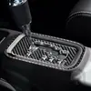 Adecuado para modelos Jeep Wrangler 11-17, juego completo de decoración interior de fibra de carbono para el logotipo del volante y el marco del interruptor del aire acondicionado