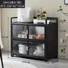 Aparador Vitrina Gabinete de Cocina para el Hogar Gabinete Multifuncional para Té Gabinete de Aleación de Aluminio Gabinete de Almacenamiento Gabinete Organizador