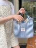 44181 Corea del Sur bolsa de lona con relieve de dibujos animados para mujer, bolso de mano de gran capacidad, bolsa de compras para el día a día