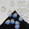 Pêssego Coração Pulseira Pingente diy Hairpin Material Pétalas Vitrificadas Contas Soltas Acessórios para Cabelo Antigo