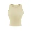 Regata Esportiva de Algodão com Fio Americano em Formato H para Mulheres Primavera/Verão 2026 Sem Mangas Camada Interna Camada Externa Camada Base Top