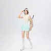 Estilo Coreano Secagem Rápida Esportes Golfe Corrida Esportes Patchwork Verão Sem Mangas Uniforme de Baseball Top Camiseta de Tênis Feminina