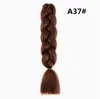 Fibra química trança grande tranças jumbo cabelo 100g trança suja seda de alta temperatura cor cabelo trança grande