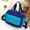 Bolso de Lona de Gran Capacidad Transfronterizo para Mujer, Bolso de Mano Casual con Bloques de Color de Moda Japonesa, Bolso Cruzado Versátil para el Uso Diario