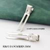 Pinza para el cabello Guangzhou 5 cm sin dientes sin costuras doble horquilla no daña el cabello adecuada para hacer pinza para el cabello de tela de parche uso