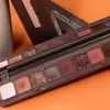 Sombra de Ojos para Punta de Dedo 9 Colores Teclado Mate-Brillo Polvo Brillante - Ins Principiante Asequible Estudiante Paleta de Sombras de 9 Rejillas Maquillaje
