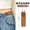 Jeans Fivela de Cintura com Velcro Adesivo Unissex Ajustável Elasticidade Cinturão para Pessoa Preguiçosa Estilo Gancho de Ferro Elástico Cinto Conveniente