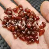 Ágata Roja Hexagonal Calabaza Jade Cuentas Sueltas Ágata Antigua Multifacético Tridimensional Calabaza Pulsera Joyería Accesorios Cuentas