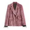 Atacado de Fabricantes de Roupas Femininas Transfronteiriças Novos Designs Estilo Europeu e Americano 2025 Jaquetas, Tops, Calças de Pernas Largas e Conjuntos Elegantes