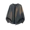 Chaqueta Cardigan de Punto de Color Sólido Estilo Americano de Alta Gama para Hombre Otoño Nuevo Holgado de Moda Marca Versátil Casual Suéter con Cremallera