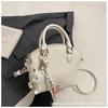 Bolso de Cubo de Comercio Exterior Transfronterizo 2025 Nuevo Estilo Texturizado de Gran Capacidad Bandolera Lindo Bolso de Moda para Clase y Desplazamientos